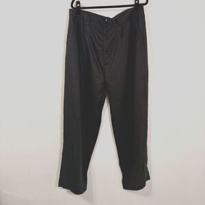 GB Collection Black 100% Linen Pants Sz 38